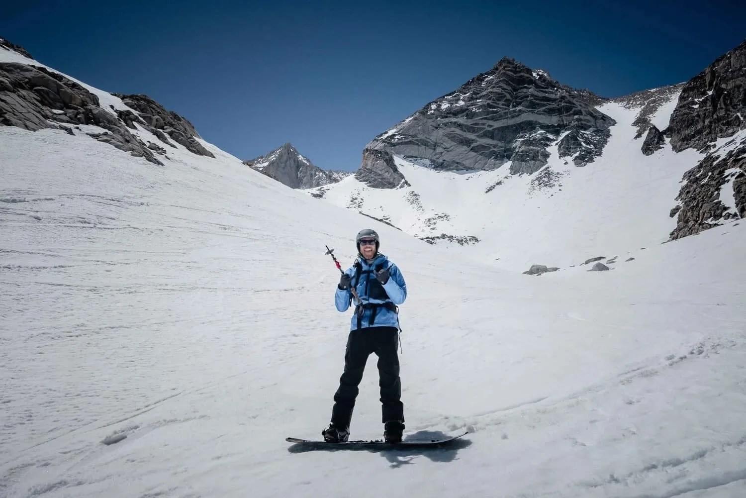 Small group backcountry ski and splitboard tour in the Eastern Sierra