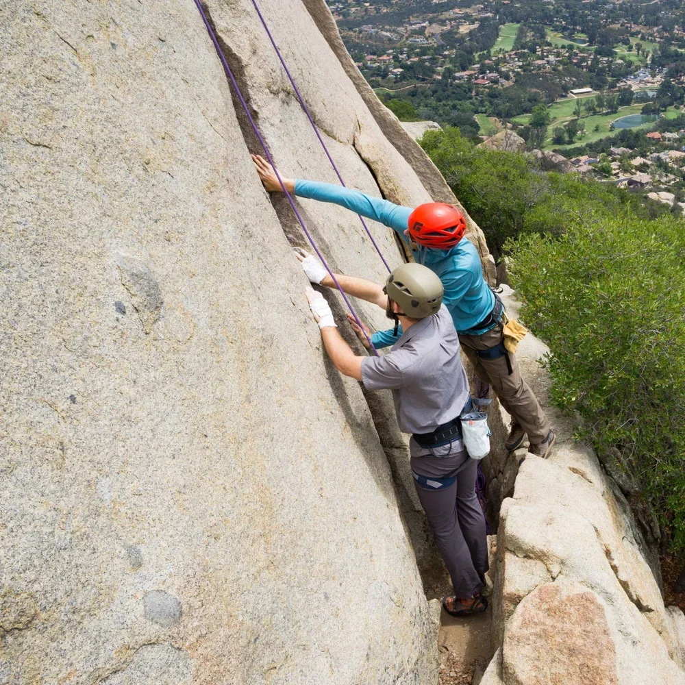 Rock climbing experience for first-time climbers at Mount Woodson