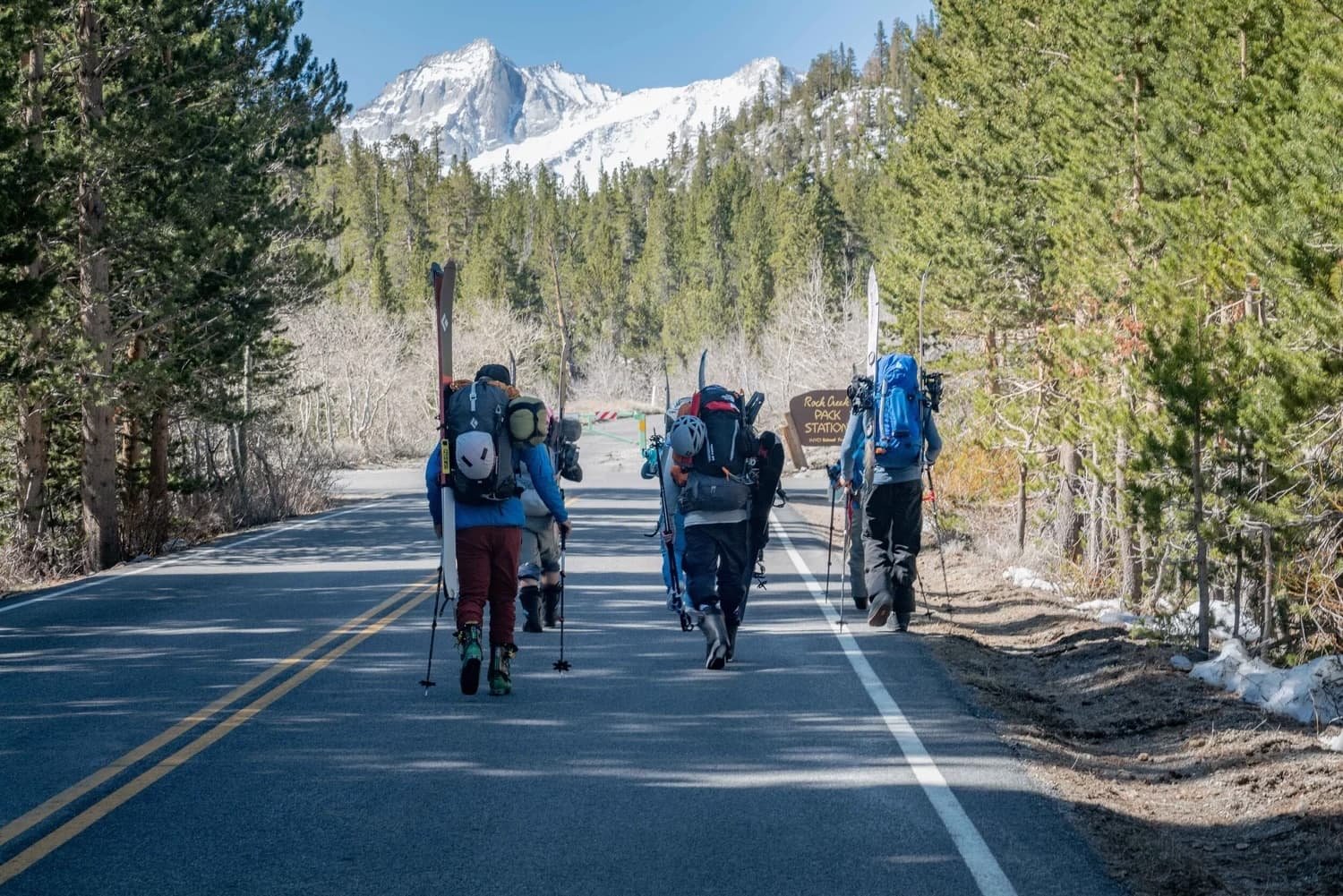 Guided winter backcountry experience in the Eastern Sierra region