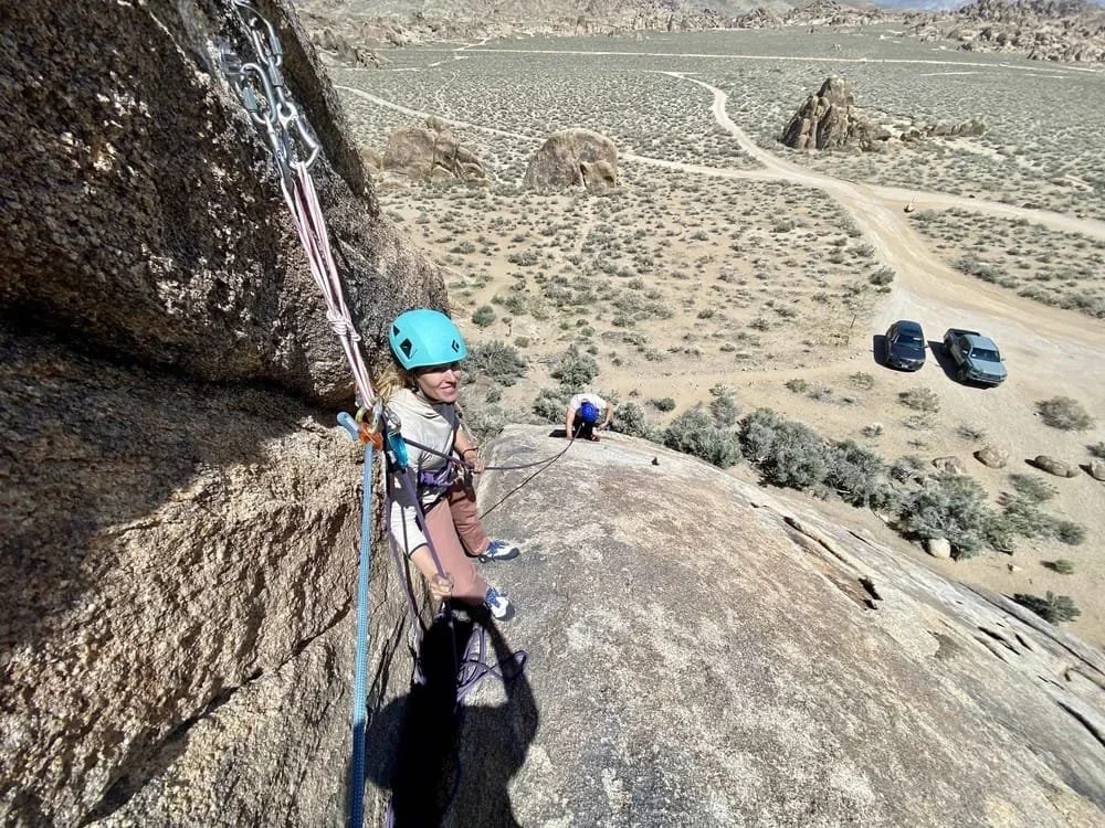 Guided introduction to multi-pitch and traditional climbing systems