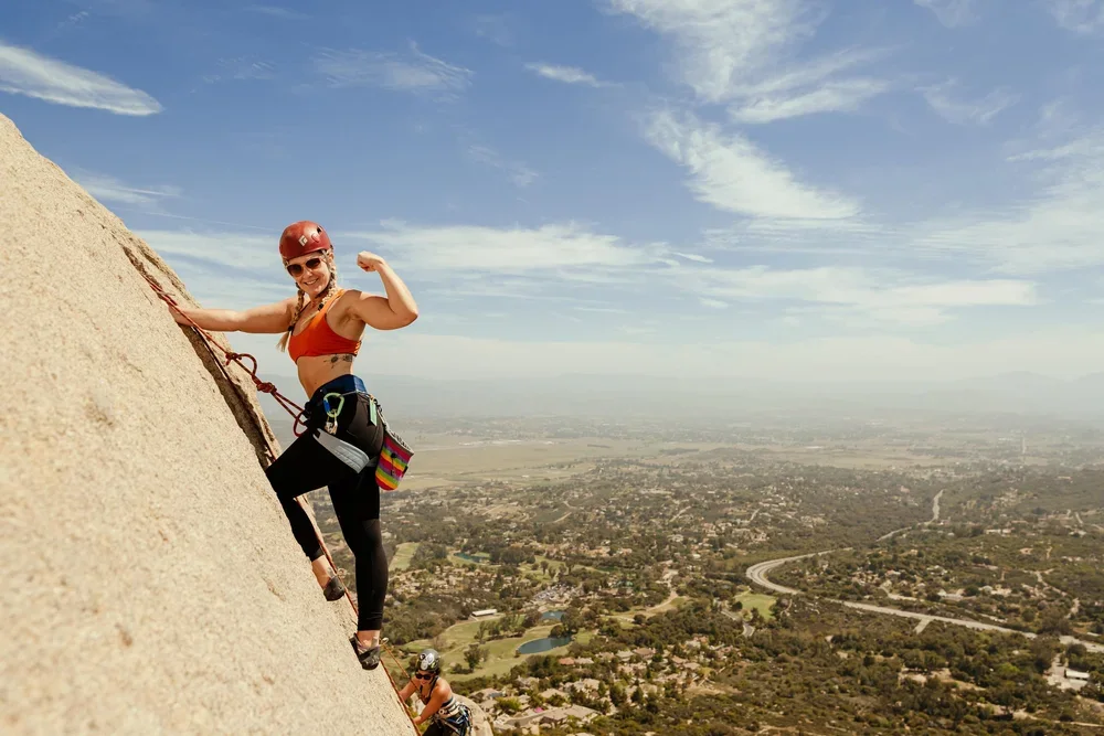 Private guiding day for outdoor climbing at Mount Woodson