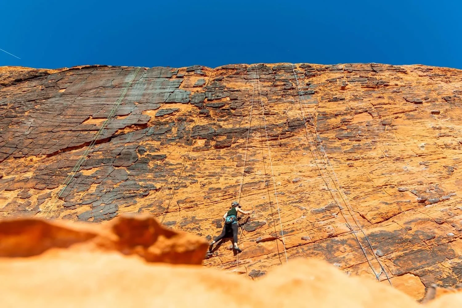 Guided outdoor climbing for individuals and small groups in Red Rock Canyon