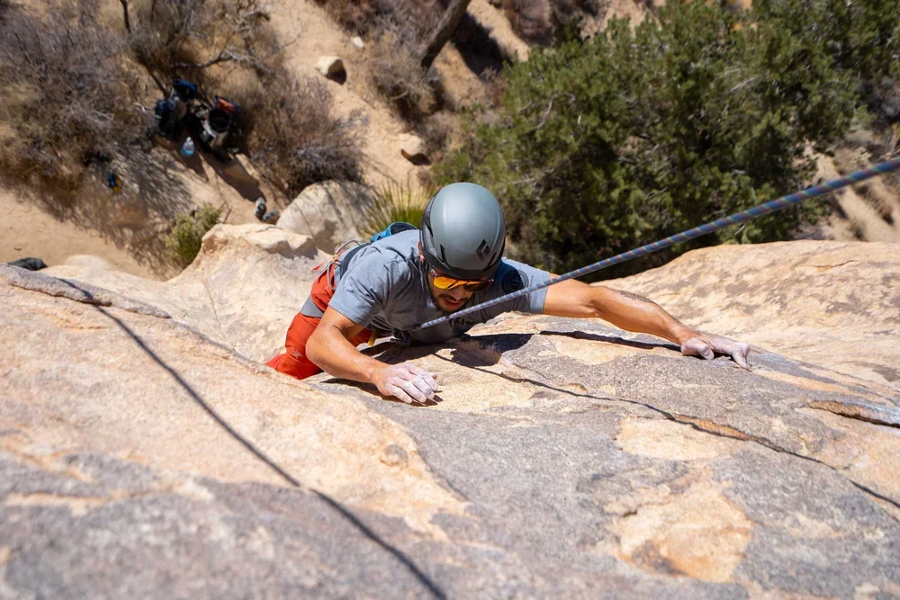 Guided rock climbing experience in Joshua Tree National Park