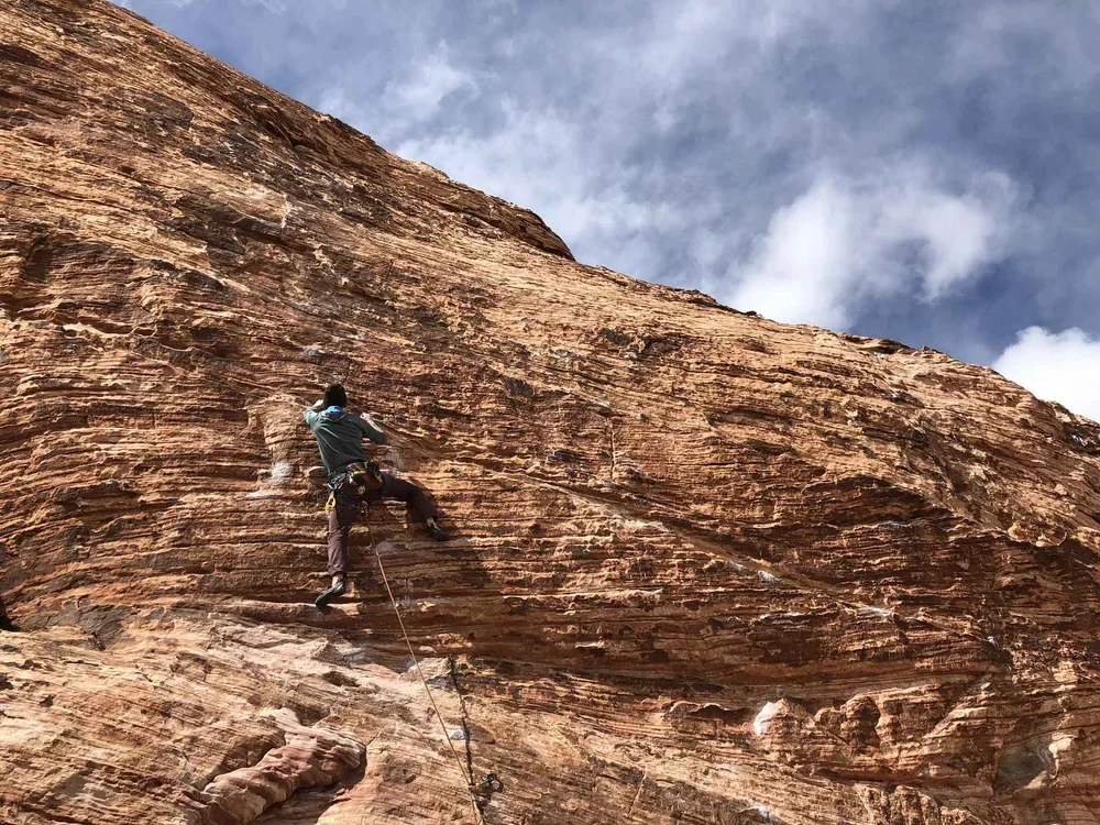 Lead climbing class for climbers transitioning to leading routes