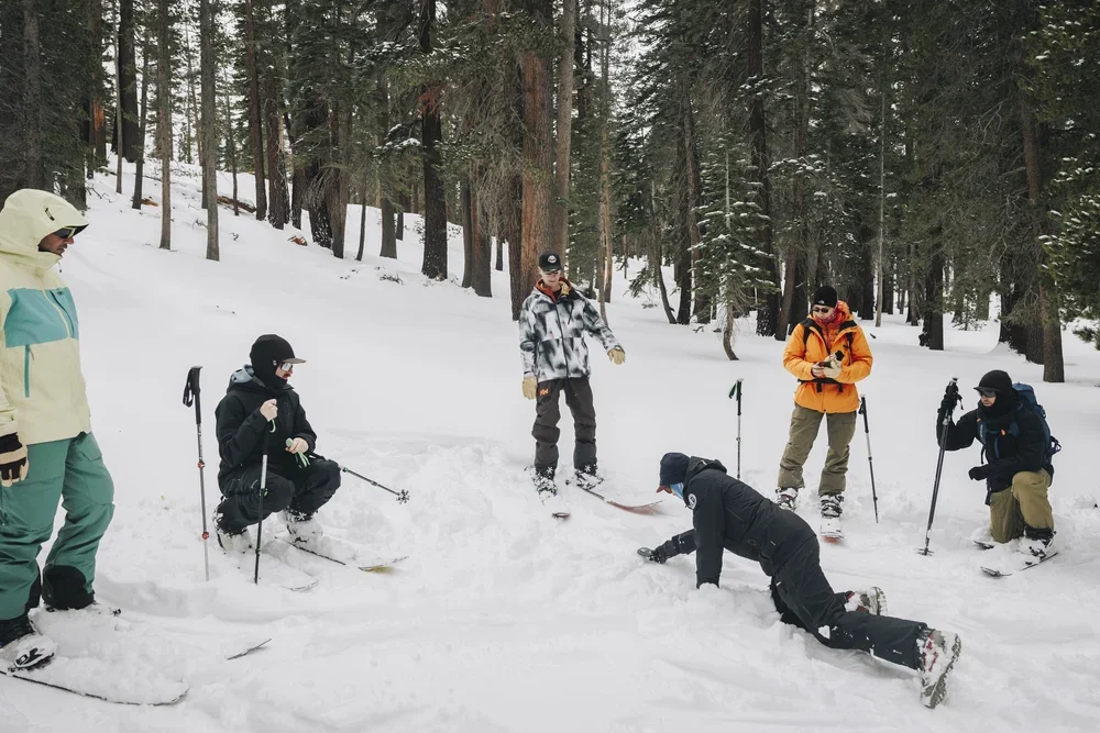 Backcountry avalanche awareness training in the Eastern Sierra with professional guides