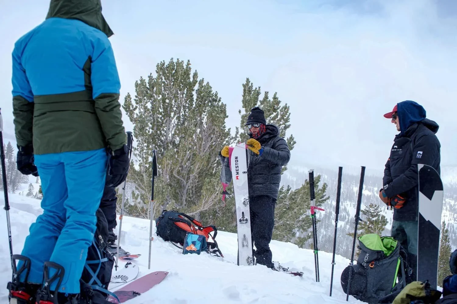 Splitboarding fundamentals lesson in Mammoth Lakes