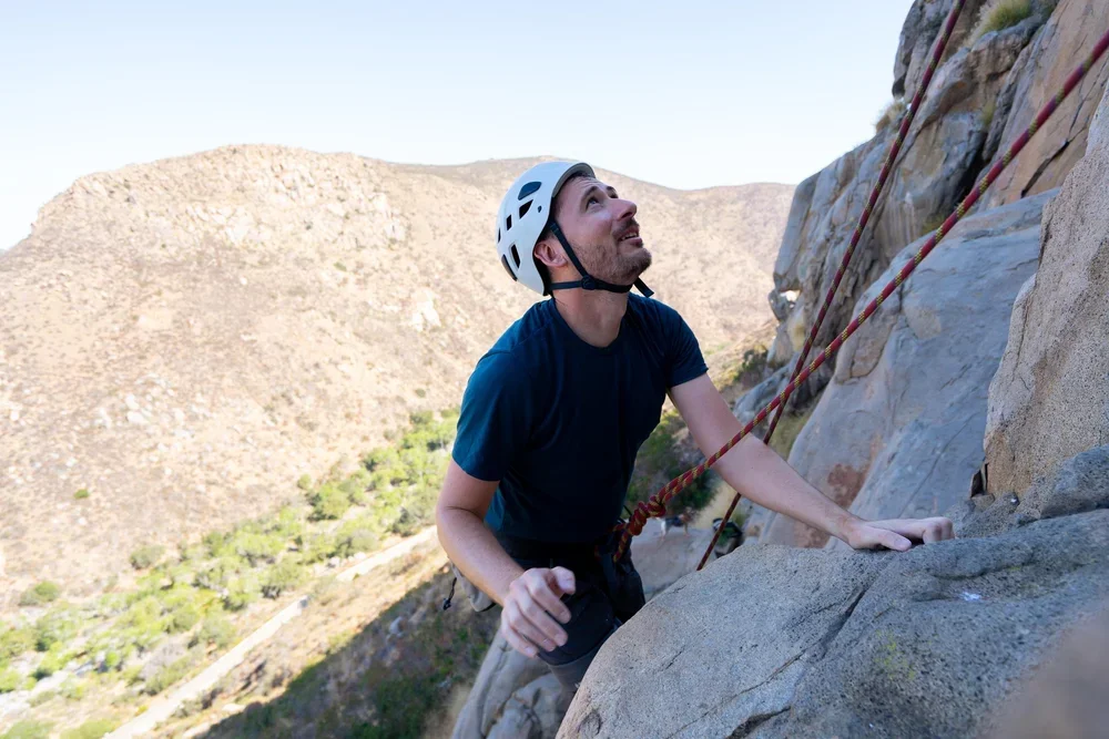 Outdoor rock climbing with experienced instructors in Mission Gorge