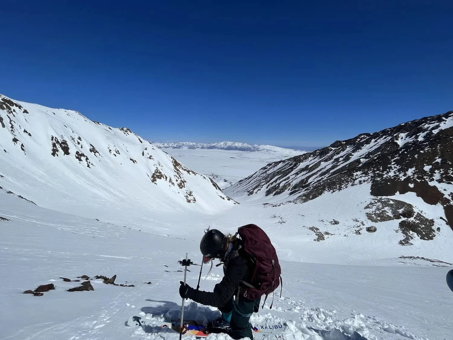 Professional alpine touring guides in the Eastern Sierra