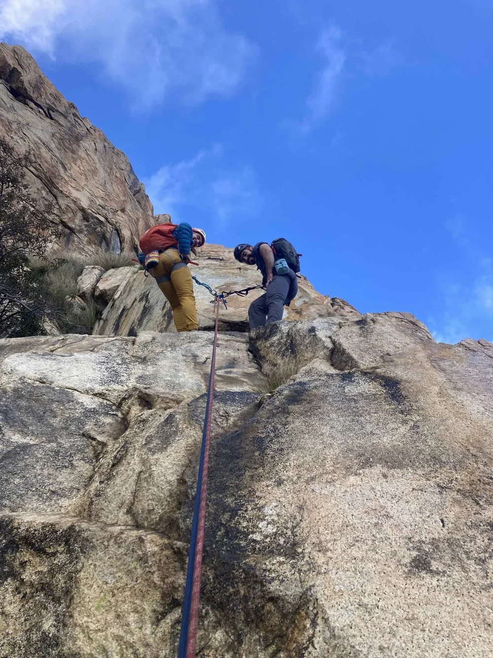 Private guided climbing day on El Cajon Mountain in San Diego