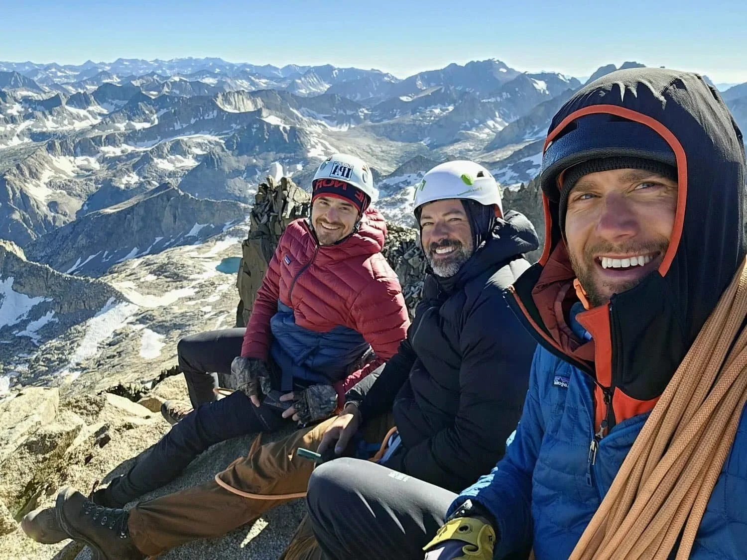 Guided alpine climbing experience on exposed ridgelines in the Eastern Sierra
