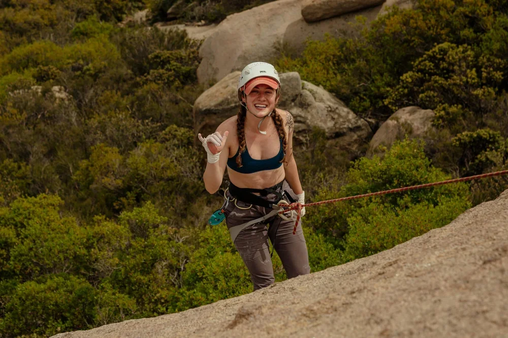 Guided outdoor climbing for individuals and families at Mount Woodson