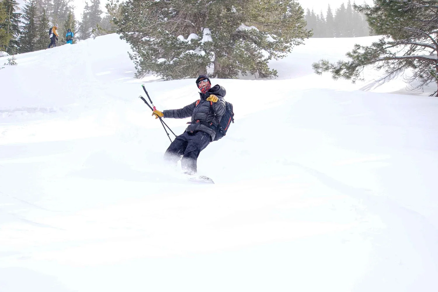 Professional splitboard touring instruction in Mammoth Lakes