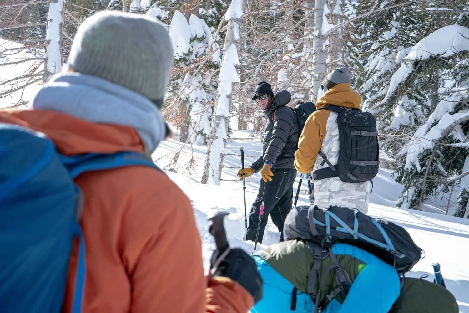 Guided splitboard course for new tourers in the Eastern Sierra