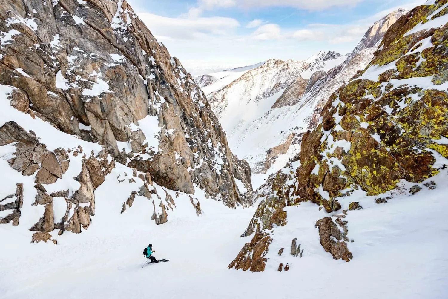 Small group backcountry skiing experience in the Eastern Sierra