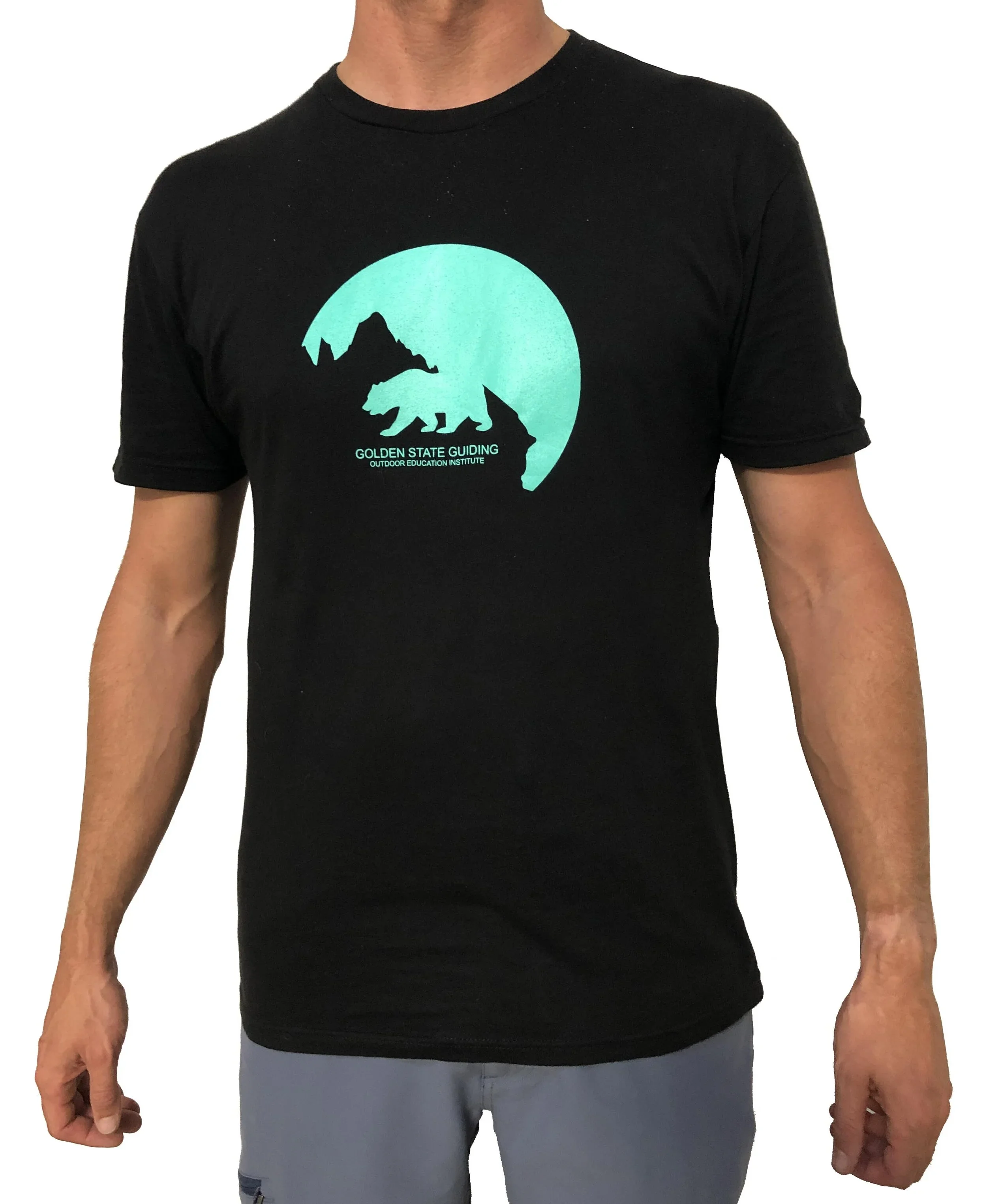 Golden State Guiding Modern Times Tee Black/ Turquoise