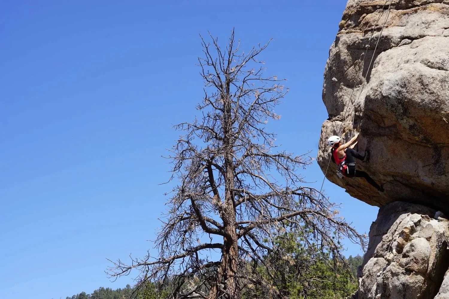 Professional rock climbing instruction in the Holcomb Valley area