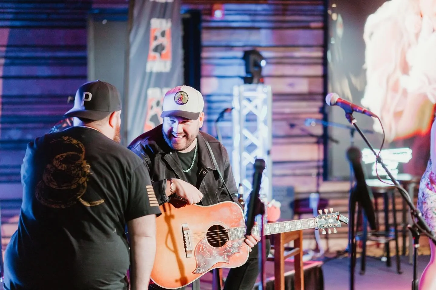 Making sure the team is taken care of!  Great show come back soon!  @alexandrakaymusic @rockobeall