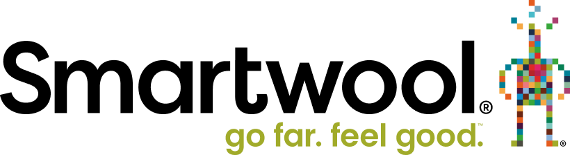 Smartwool logo and a phrase 'go far. feel good.'