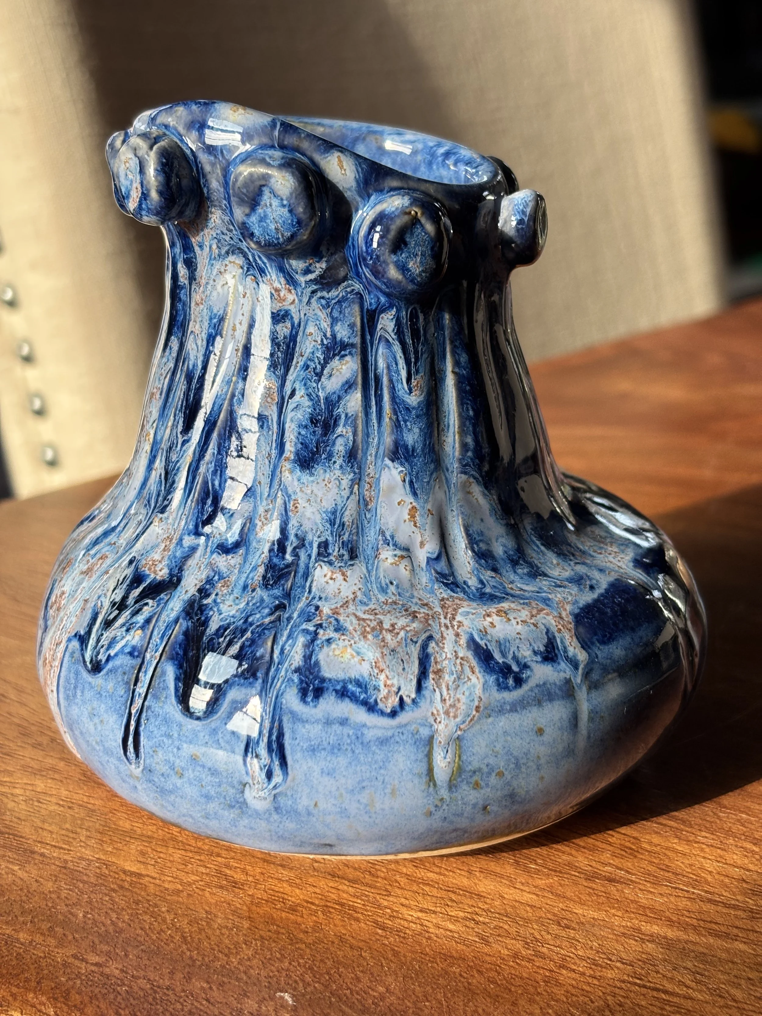 Blue Galaxies Vase