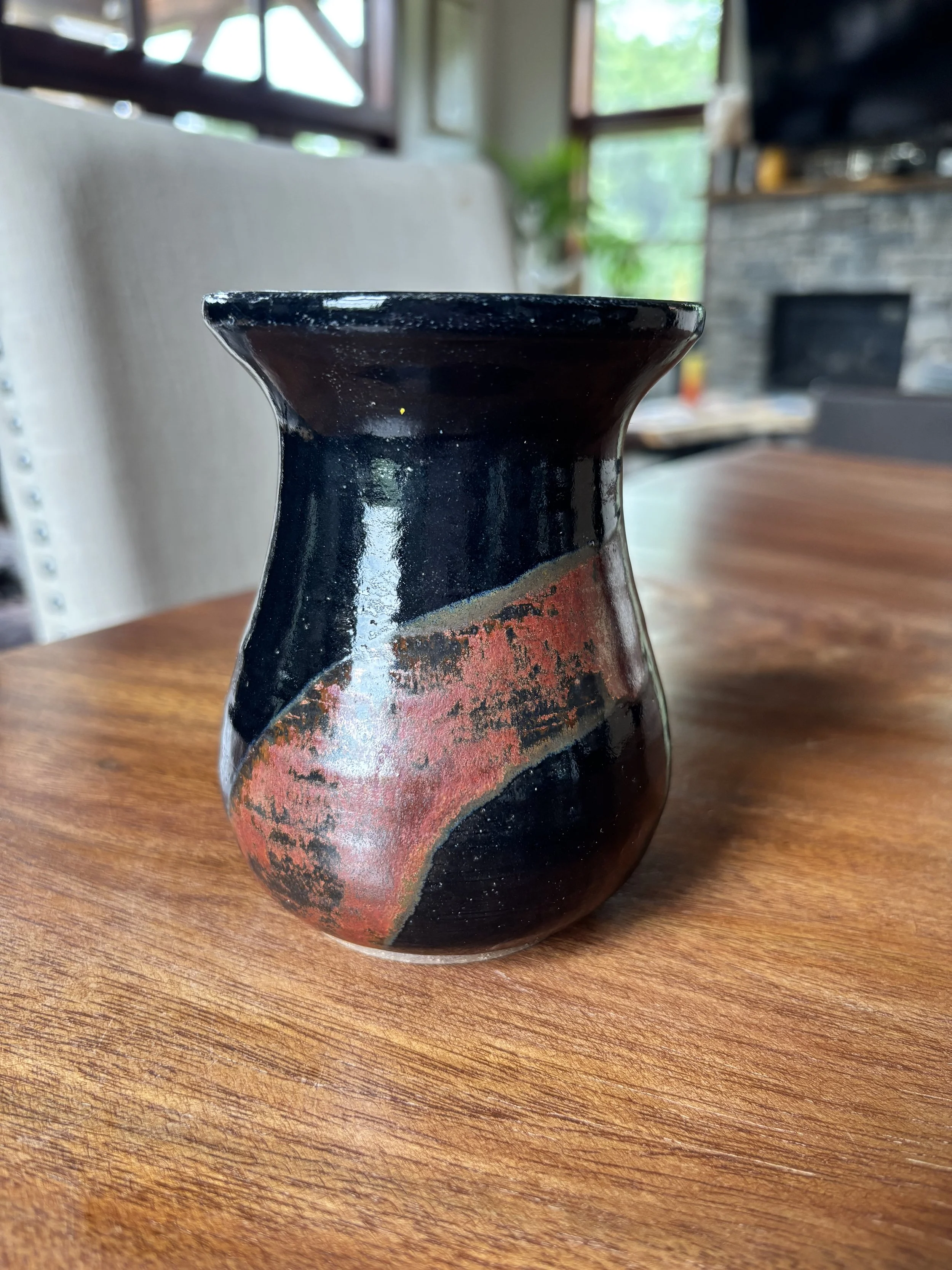Black and Bronze Vase