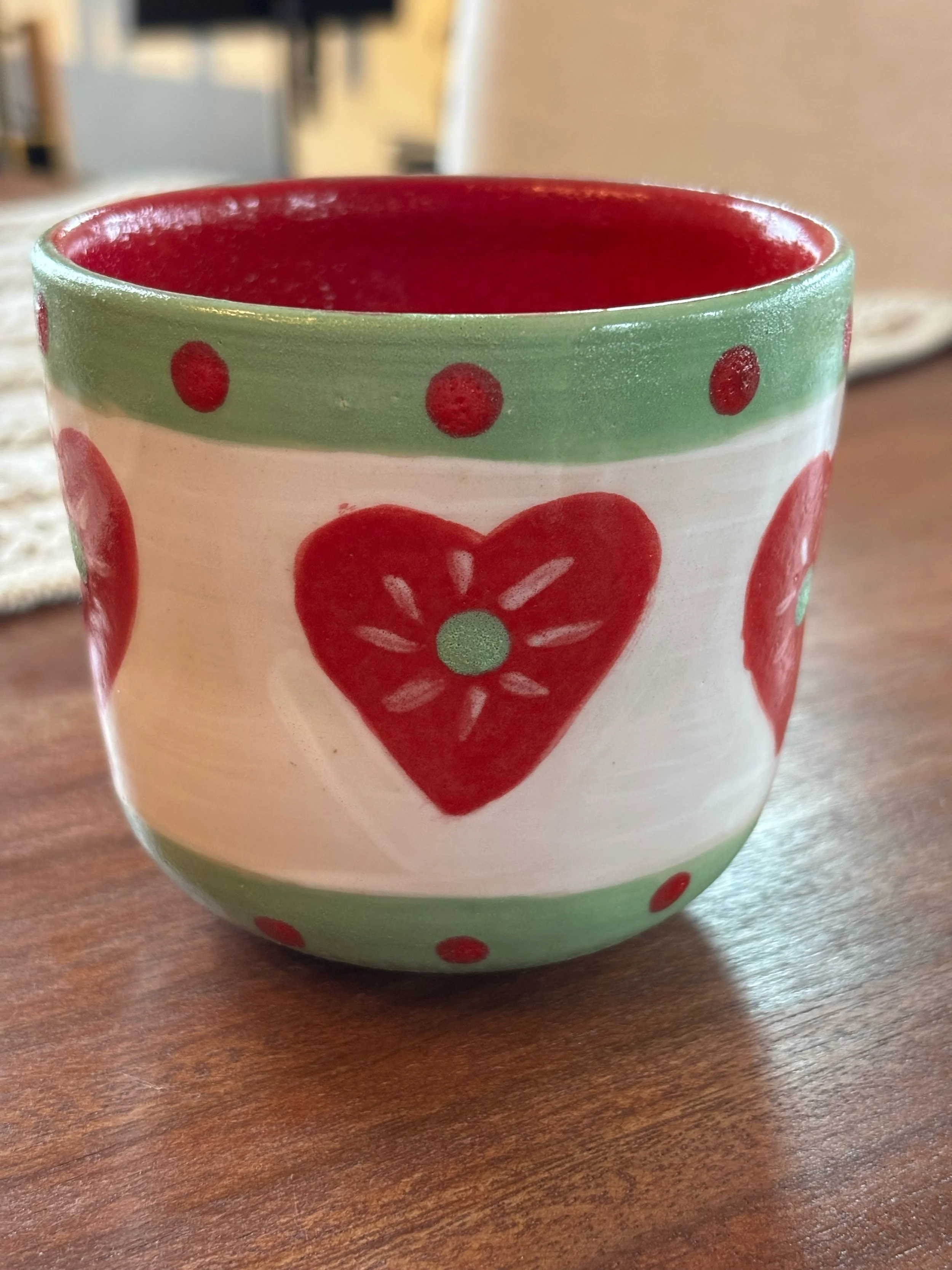 Handpainted loving cup
