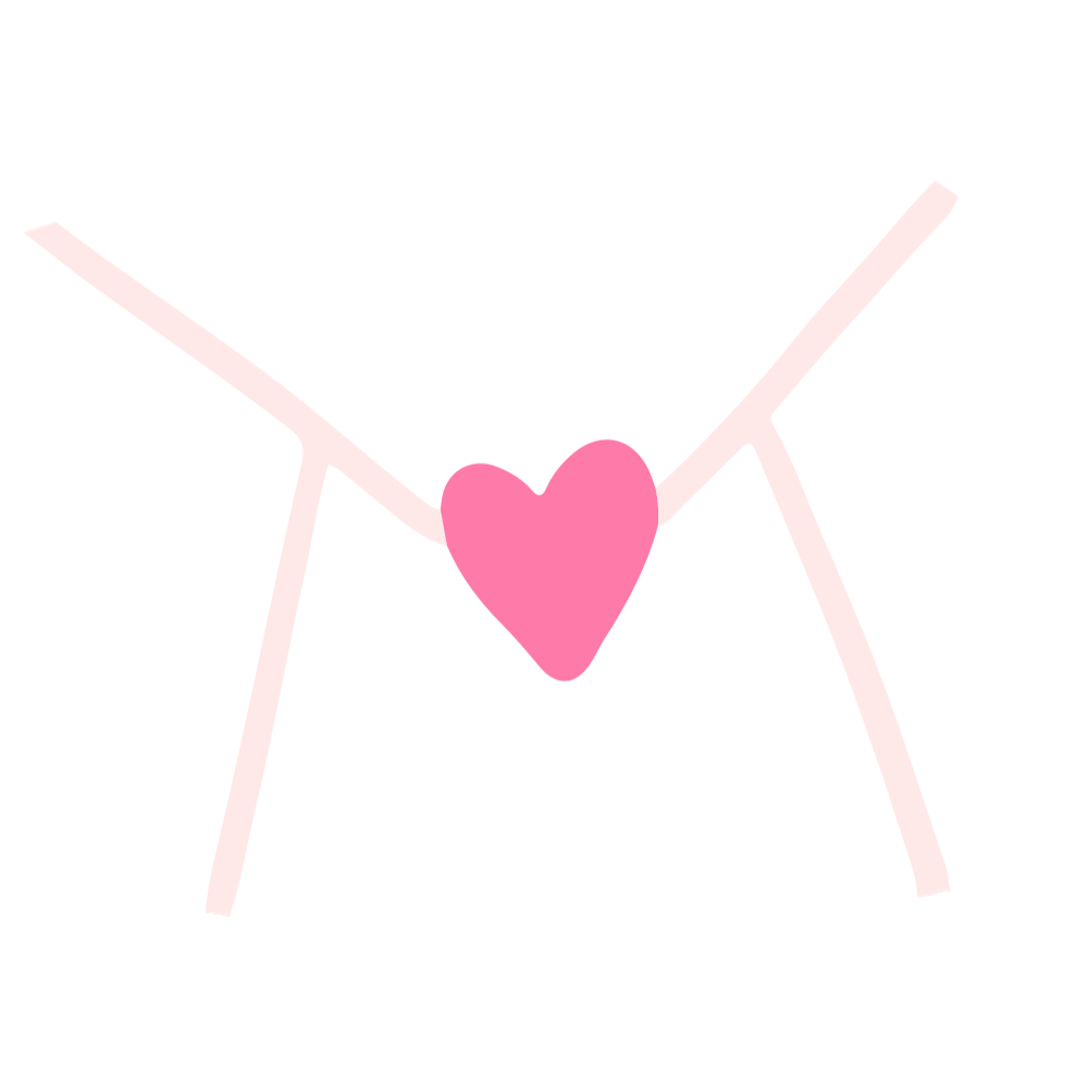 Illustration of a white envelope with pink lines and a pink heart seal in the center.
