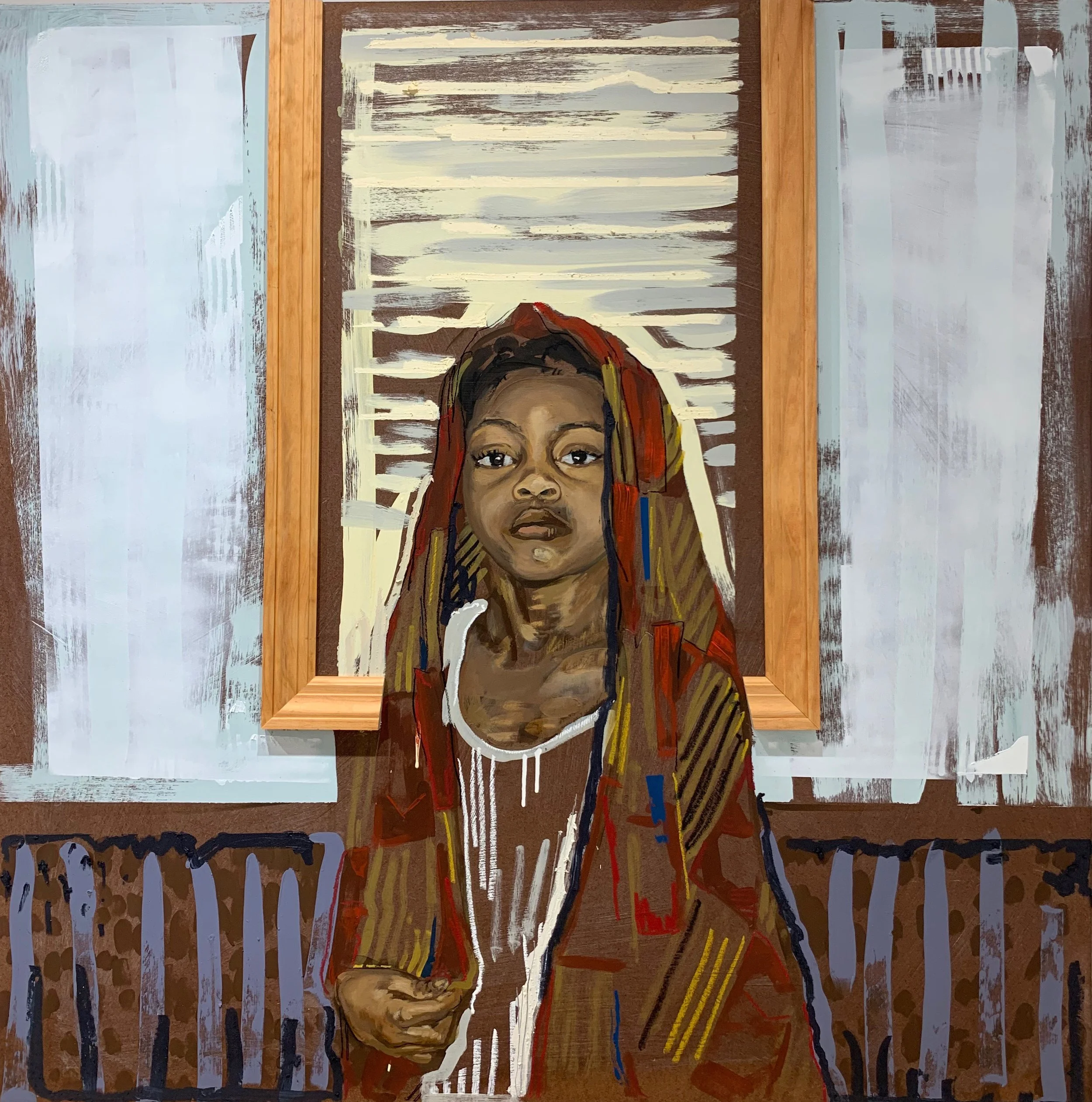 Keigan Jahdé
Shiloh Smith (2022)
Acrílico, óleo y collage sobre panel de madera
122 × 122 × 7,6 cm

KJ-SS-2022

Jeremy Kost, Nueva York, EE. UU.
