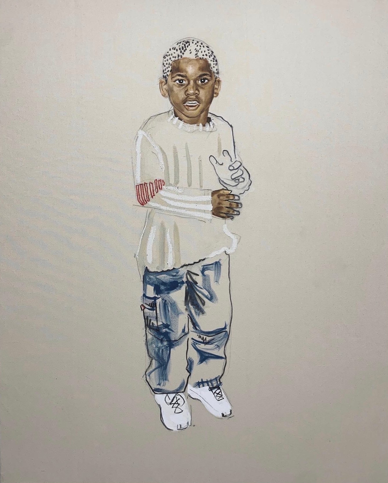 Shiloh Keanu Smith
Shiloh Smith (2022)
Acrílico, carboncillo y óleo sobre lienzo
152 × 122 cm

SKS-SS-2022

Lili Dale y Zach Ervie, Nueva York, EE. UU.
