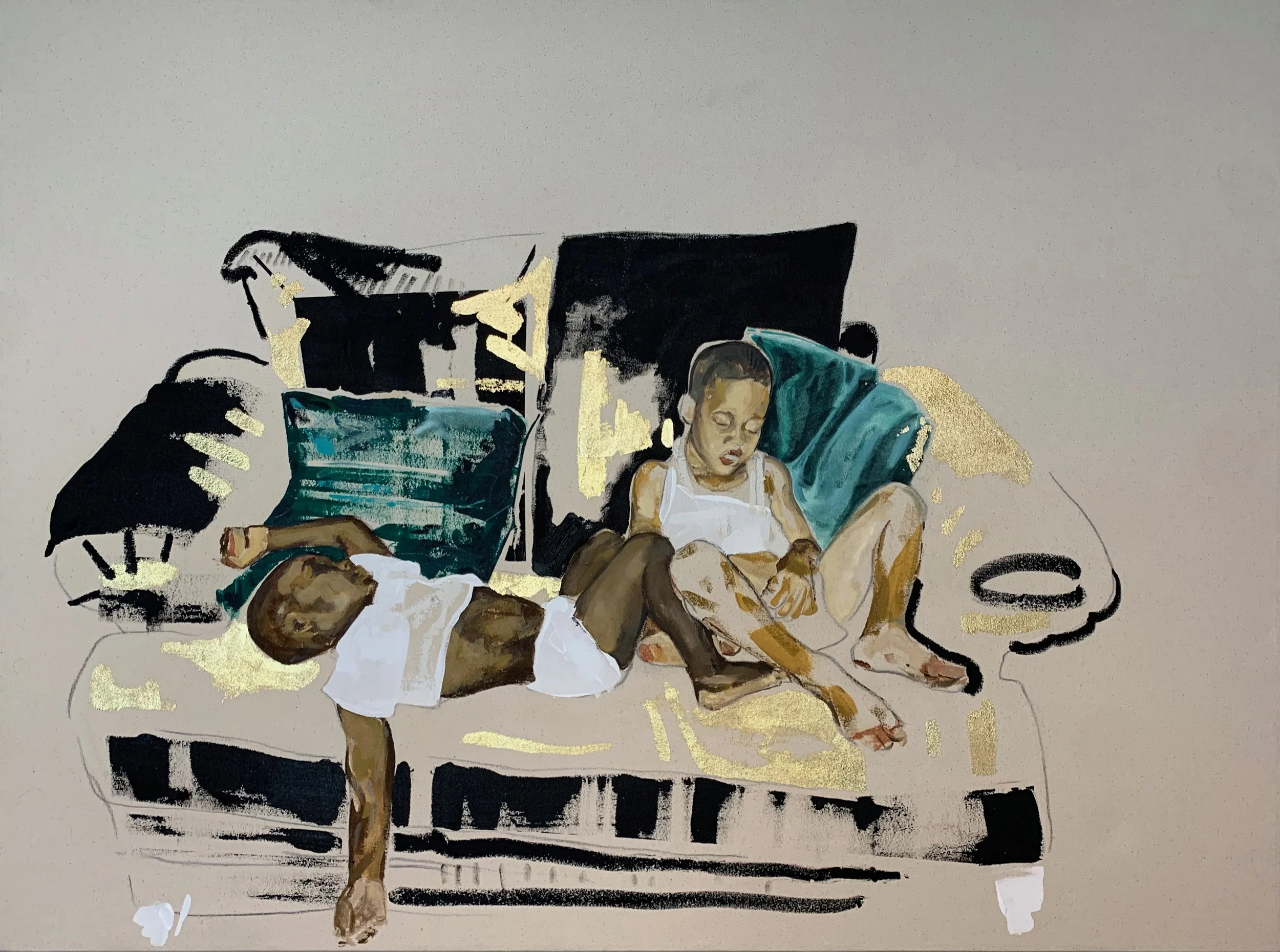 Shiloh Smith (2022) Acrílico y óleo sobre lienzo, 101,6 × 127 cm  KAR-SS-2022  Jeremy Kost, Los Ángeles, EE. UU.