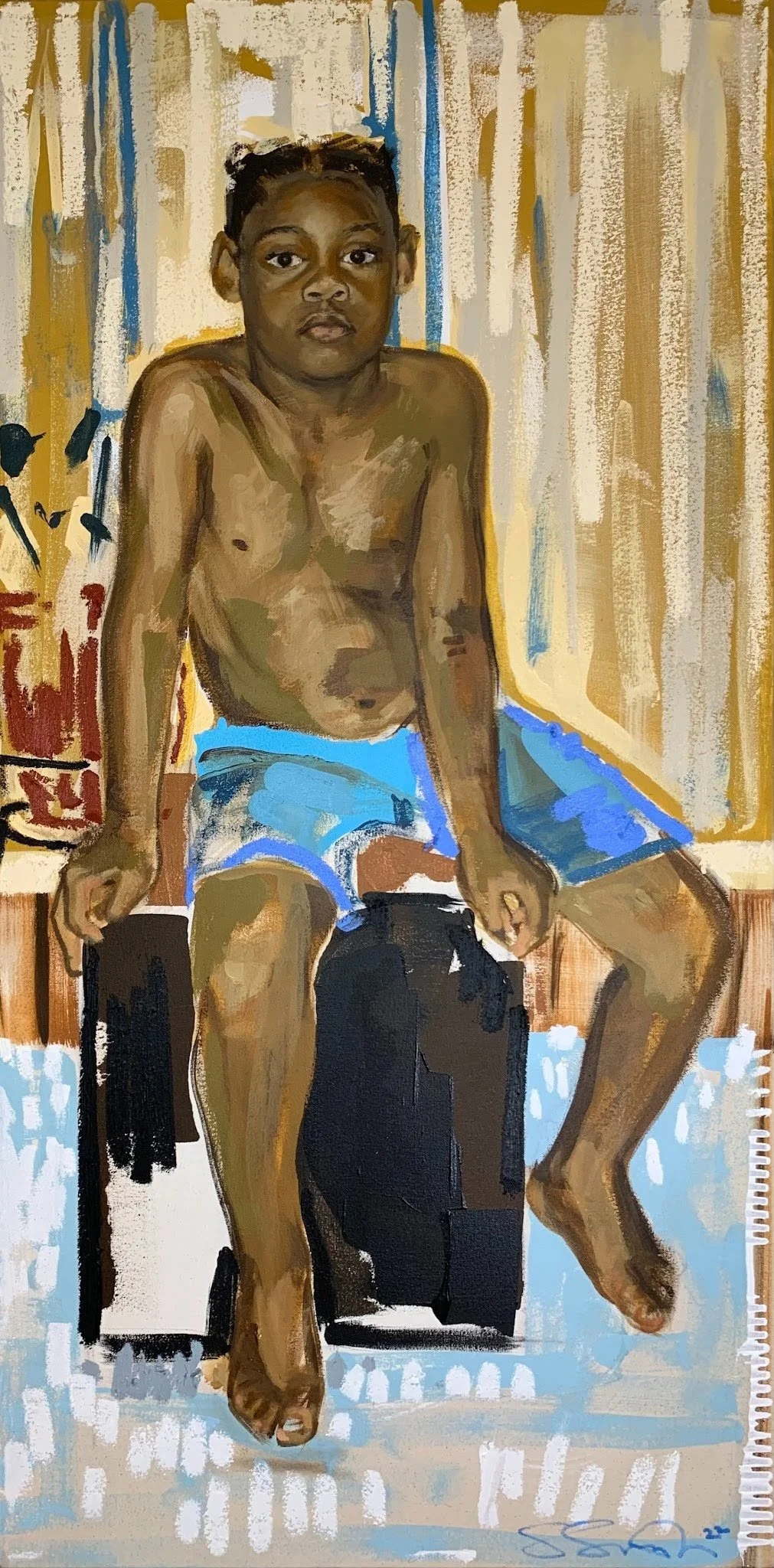 Keigo.
Shiloh Smith (2022)
Acrylic, Oil on Canvas
48 × 24 inches

K-SS-2022