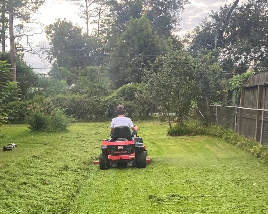 Equipment for mowing and land restoration in Huffman TX.