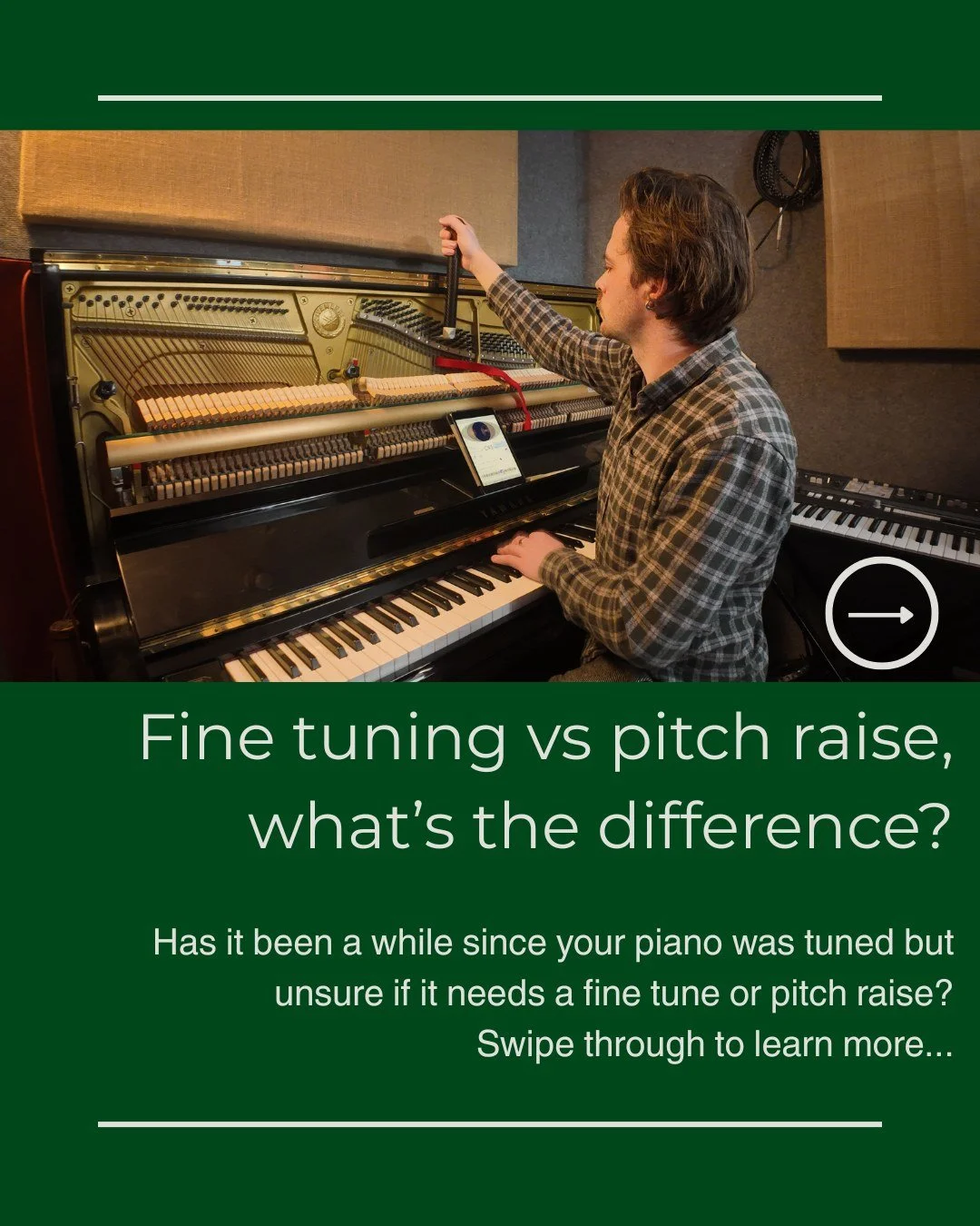 Fine tuning vs pitch raise, what&rsquo;s the difference?

Has it been a while since your piano was tuned but unsure if it needs a fine tune or pitch raise?
Like a car, a piano needs attention from a trained technician on a regular basis to ensure it 