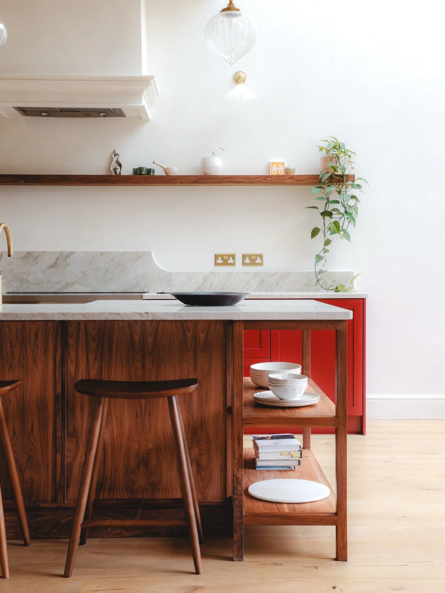 Material choices are everything. @claybrookstudio paint &lsquo;Winebar&rsquo; meets black American walnut finished in @rubiomonocoatuk &lsquo;natural&rsquo; to create a bold, rich union. 

The brief: &lsquo;bold&rsquo;. The result:&rsquo;timeless&rsq