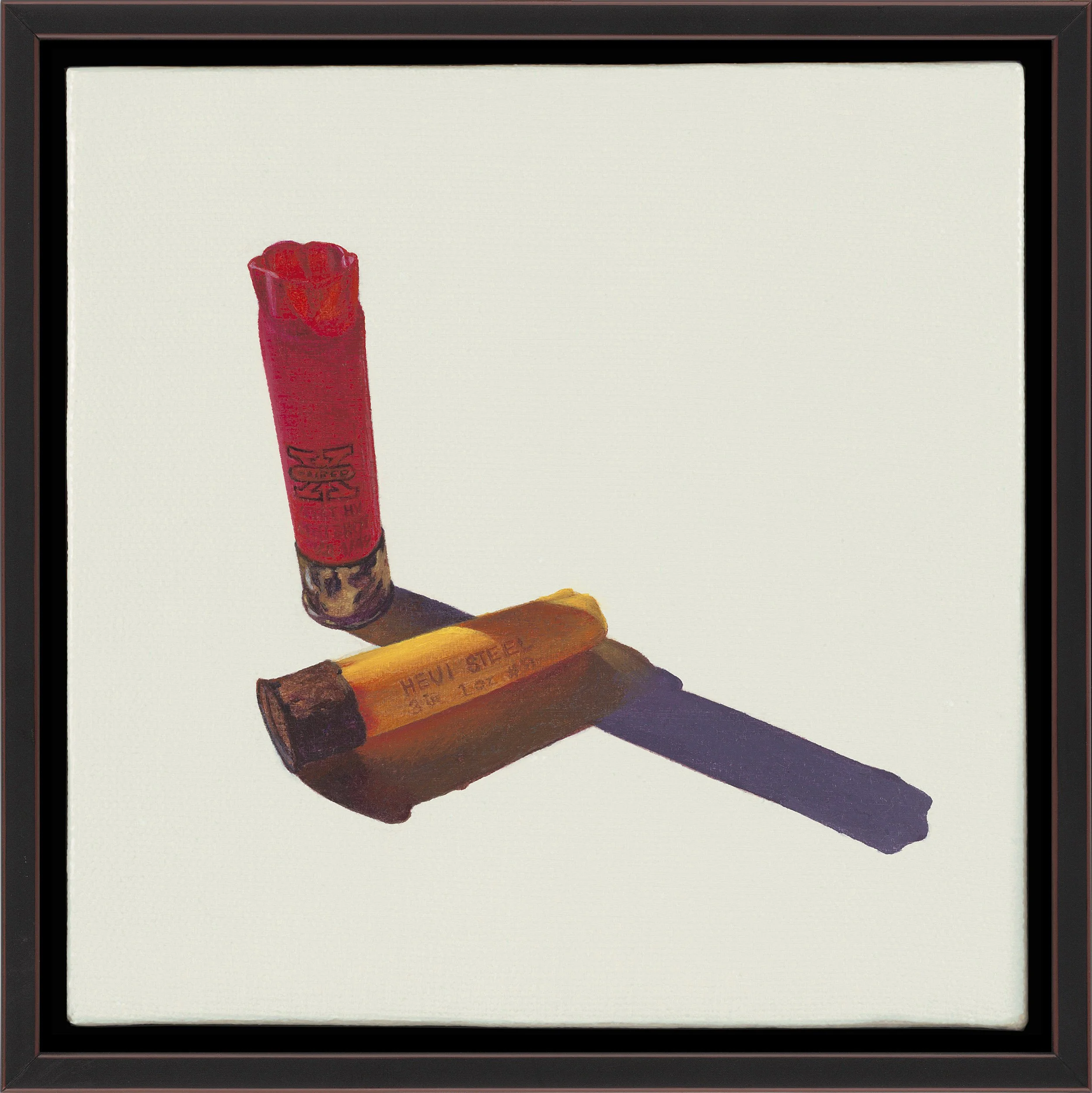 MARINE ARTIFACT NO. 3 (SHOTGUN SHELLS), oil on canvas, 6" x 6", 2016,  Artifact Series 