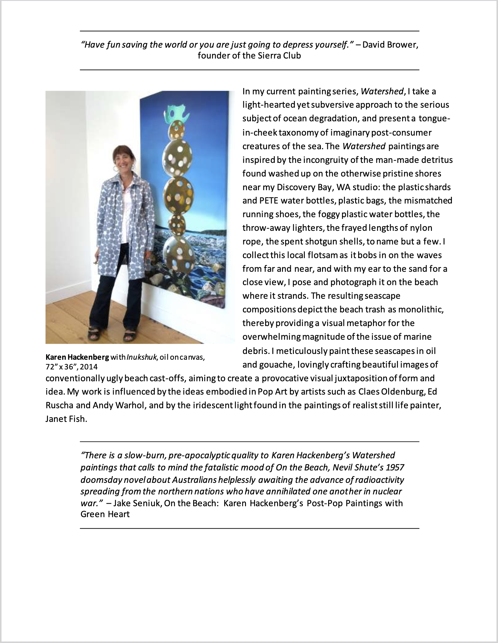 The Unshakeable Habit of Noticing Karen Hackenberg, Page 3