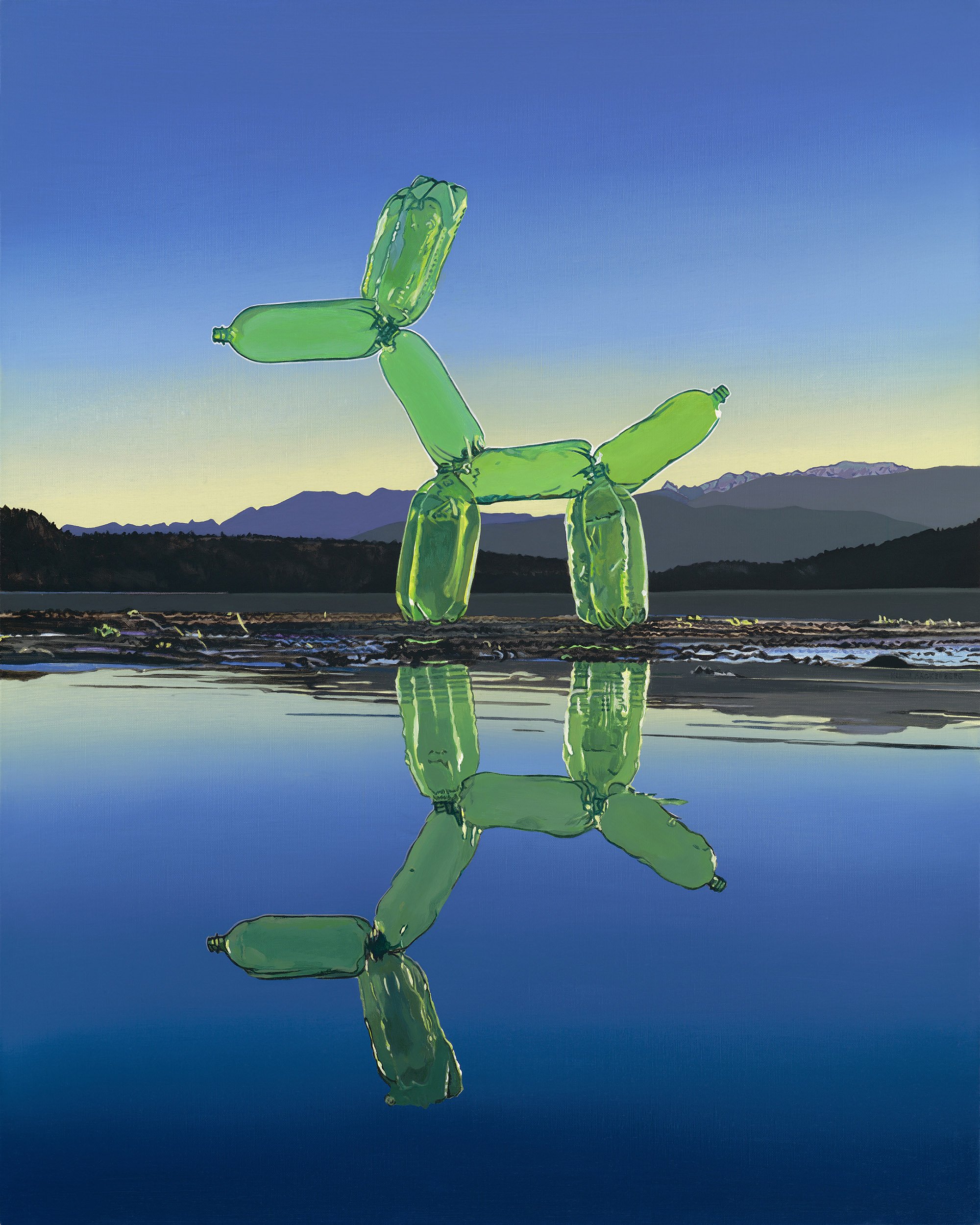 DOUBLE-TROUBLE, oil on linen, 35" x 28", 2021,  Natural Selection Series 