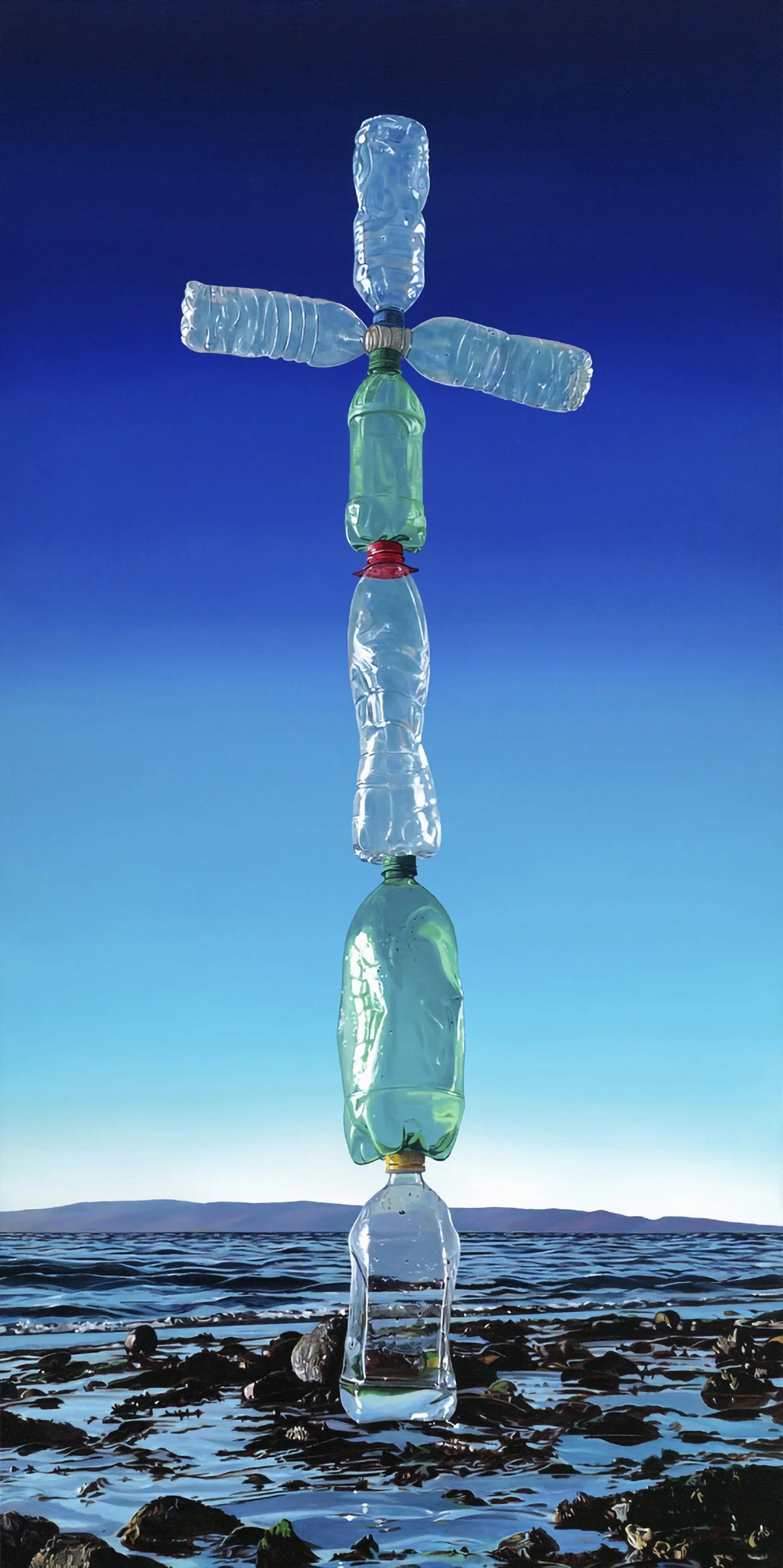 HOLY WATER, oil on canvas, 72" x 36", 2016,  Sea Stack Series 