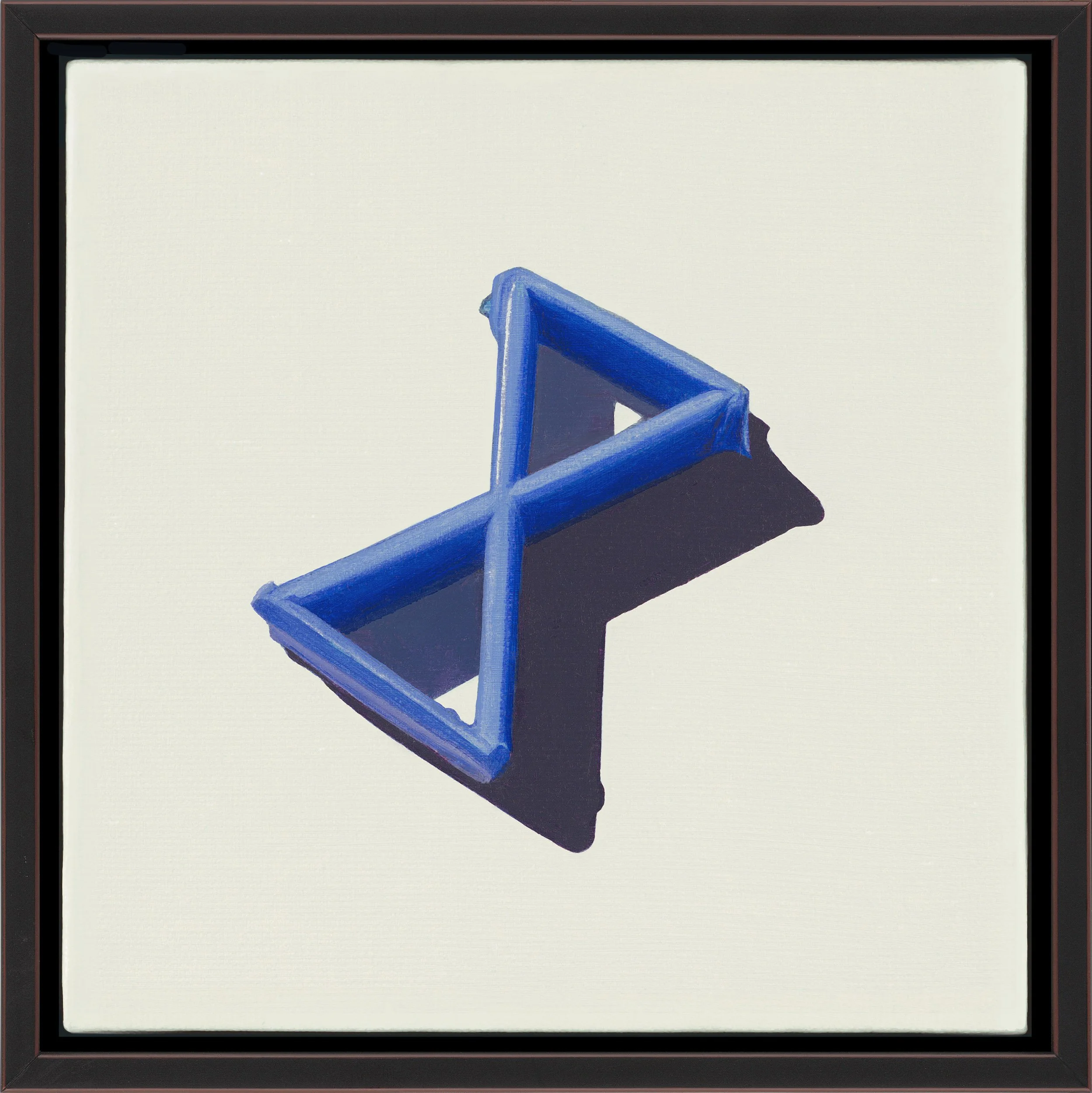 MARINE ARTIFACT NO. 13 (PLASTIC CRATE SHARD B), oil on canvas, 6" x 6", 2016,  Artifact Series 