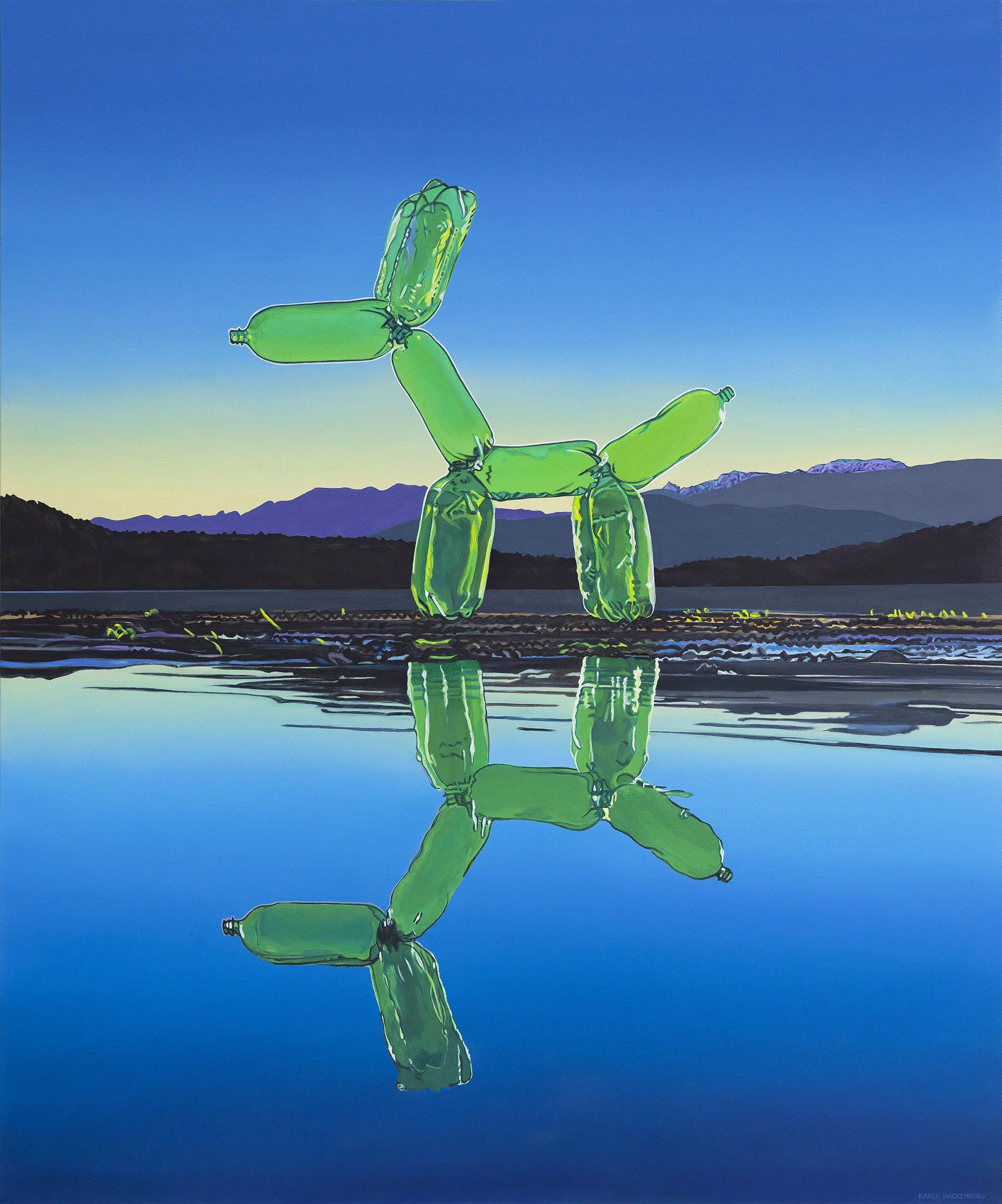 AS ABOVE, SO BELOW, oil on canvas, 66" x 55", 2023,  Natural Selection Series 