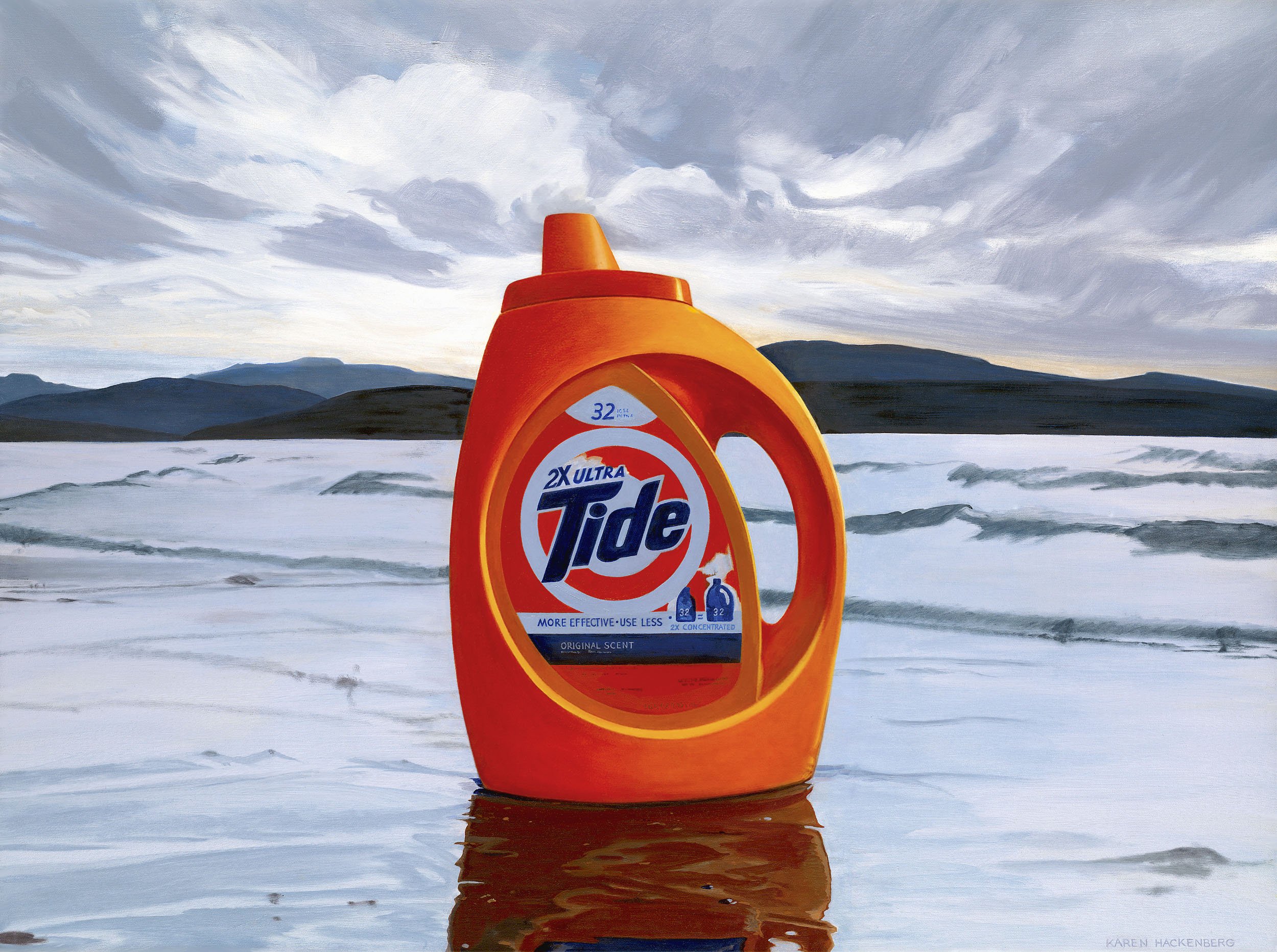 FLOOD TIDE, oil on canvas, 30" x 40", 2018,  Watershed Series 