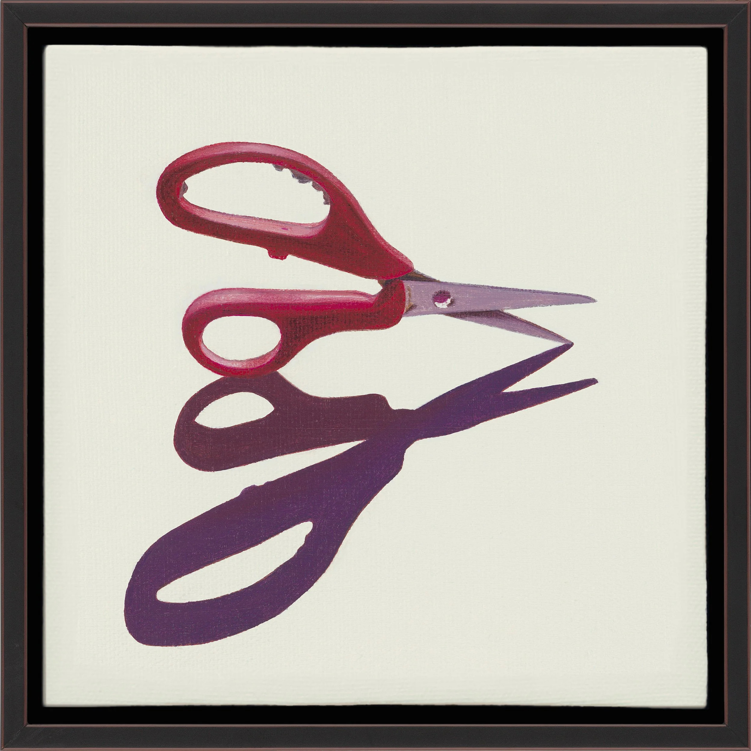 MARINE ARTIFACT NO. 2 (SCISSORS), oil on canvas, 6" x 6", 2016,  Artifact Series 