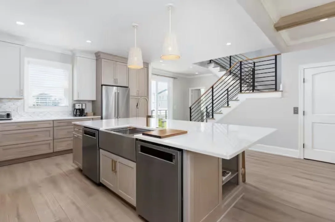 Modern Coastal Kitchen Design in Kure Beach NC Home styling a Decorating 