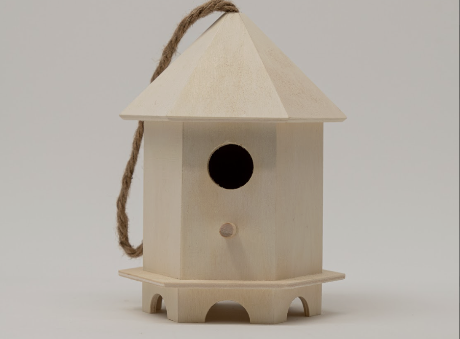 Wood Bird Feeder
