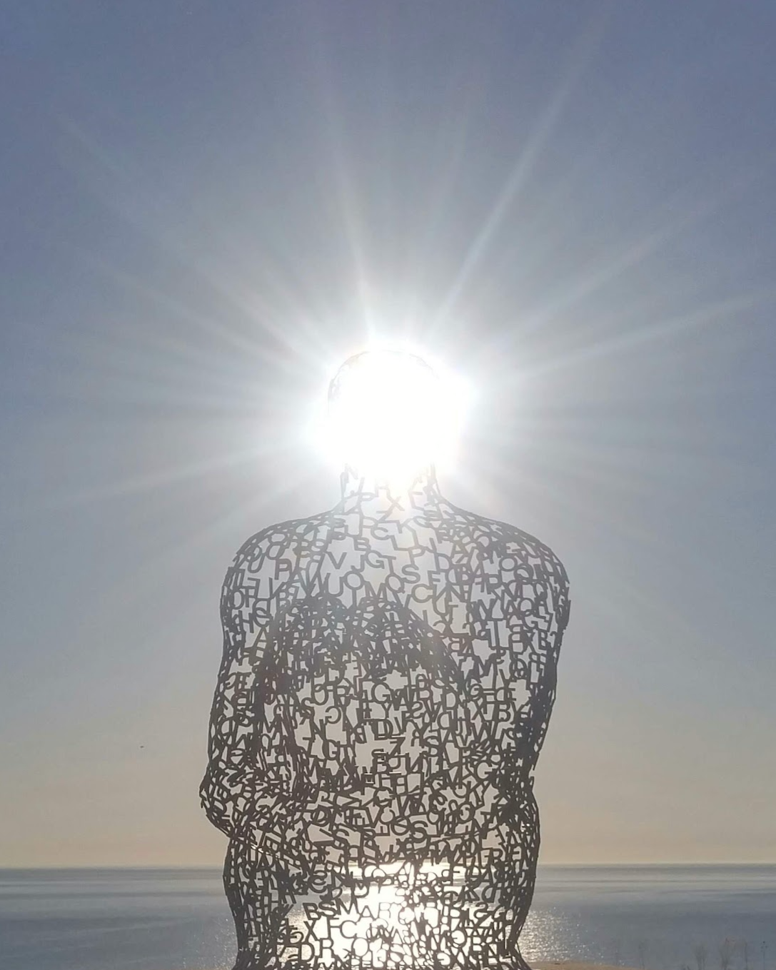 Sunrise on Lake Michigan at Atwater Beach in Milwaukee, Wisconsin.