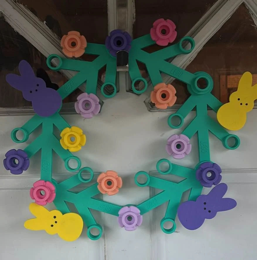 Easter Themed Brick Wreath