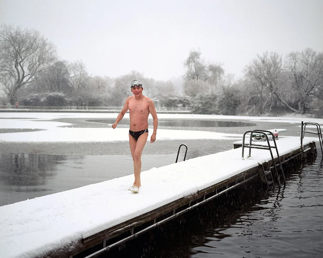 New Year swimmer, Hampstead