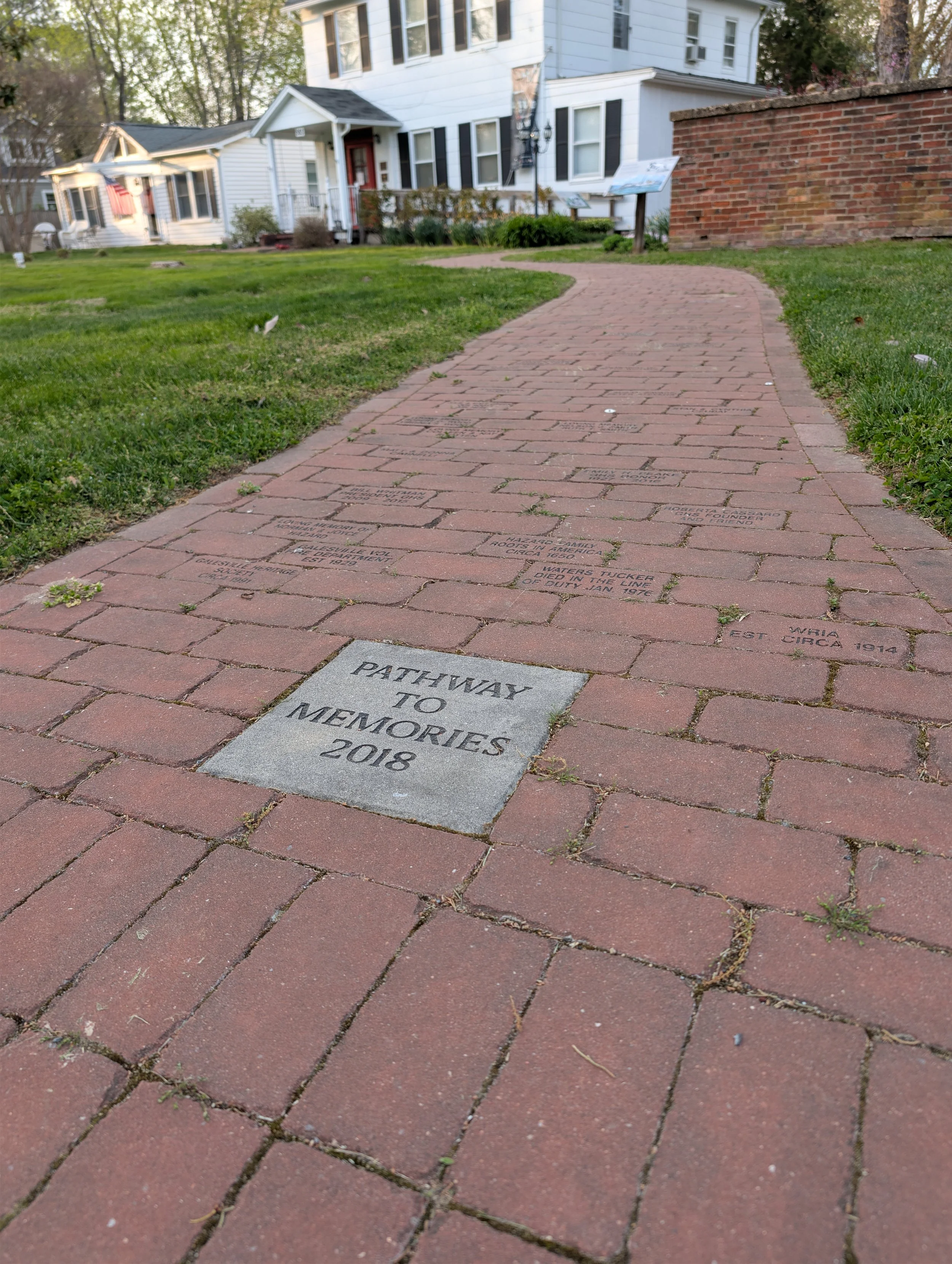 Pathway to Memories Commemorative  Etched Bricks