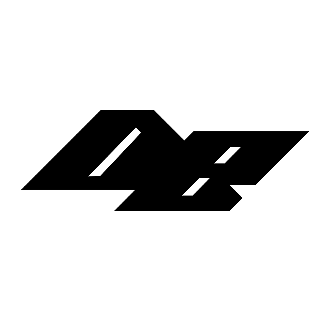 Isometric outline of the number 98 on a black background.