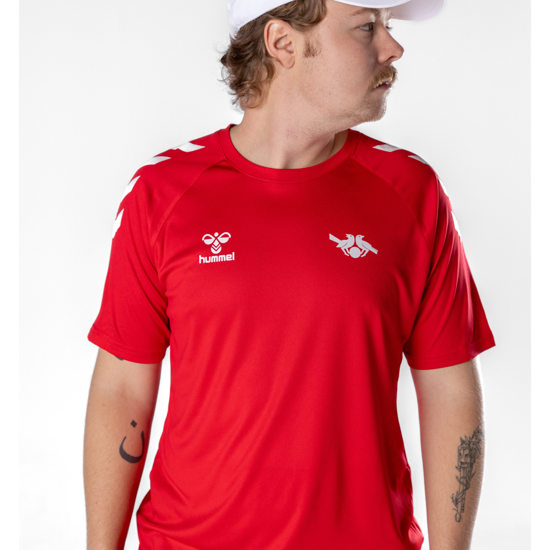 Red Hummel Core Poly T-Shirt