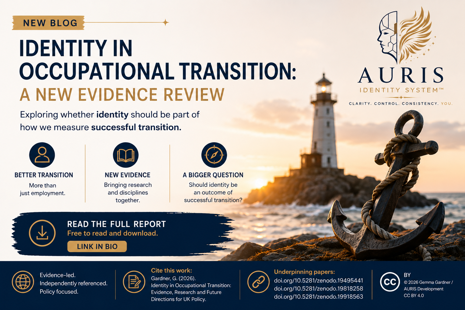 Identity in Occupational Transition: A New Evidence Review